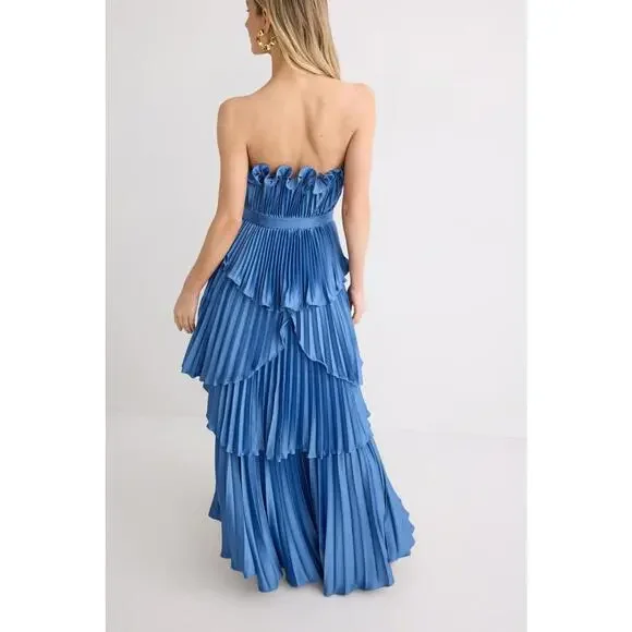 AMUR Blue Janey Midi Dress Size 14 Dresses AMUR Blue Janey Midi Dress Size 14 Dresses